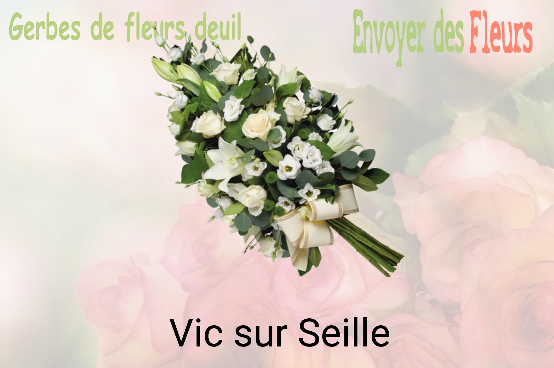 Gerbe de fleurs de deuil livrée à Vic-sur-Seille